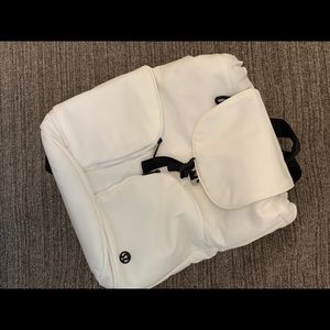 Lululemon white small backpack